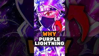 Why Kakashi created the Purple Lightning Jutsu in Naruto [upl. by Inaja]