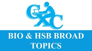 CXC BROAD TOPICS  BIOLOGY AND HUMAN AND SOCIAL BIOLOGY  CSEC Biology TCP [upl. by Adallard]