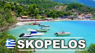 SKOPELOS Σκόπελος  The Greenest Greek Island in 4K ► 12 min [upl. by Latoye390]