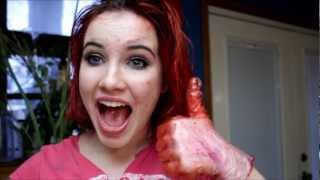 DIY How to temporarily dye your hair with food coloring [upl. by Anivla]