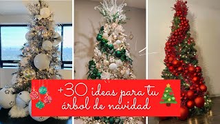 🎄MAS DE 30 IDEAS ARBOLES DE NAVIDAD 2024  DECORACION DE NAVIDAD🎄 [upl. by Aikahs805]