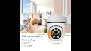 Smart Home PTZ Camera Setup Guide WiFi Camera 1080P Twoway Audio Waterproof Night Vision [upl. by Aruasi]