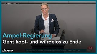 Alice Weidel AfD zur Regierungserklärung von Olaf Scholz zur aktuellen Lage am 131124 [upl. by Hterrag431]