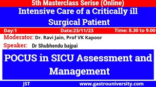 POCUS in SICU assessment and management [upl. by Lucchesi]