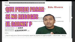 Plazo máximo para recoger carnet de extranjeríaMigraciones Perú [upl. by Almeeta]