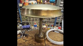 Very rare and unique 32 watt circline fluorescent table lamp [upl. by Niret82]