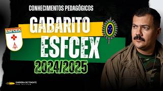 Gabarito ESFCEx  Prova de Conhecimentos Pedagógicos 20242025 [upl. by Sellma]