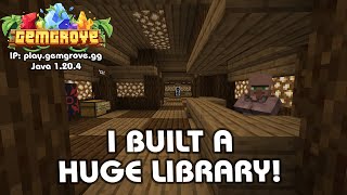 I BUILT A HUGE LIBRARY  Minecraft SMP  Ep 20 [upl. by Yenwat]