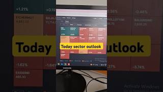 Today all sector outlook stockmarket sectoroutlook stocks stocktrading shorts [upl. by Courtund]