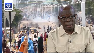 Oshiomhole Commends Police Conduct Decry Use Of Teargas On Protesters [upl. by Nedi]