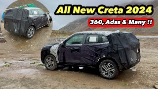 All New Hyundai Creta 2024 On Testing  ADAS 360 Camera amp So Many Features [upl. by Cleaves]