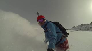 Lenzerheide 2016 snowboarding off piste rothorn [upl. by Fisa]