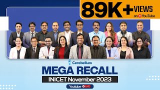 INI CET Nov Exam MEGA Recall by Cerebellum Faculty [upl. by Sterner271]