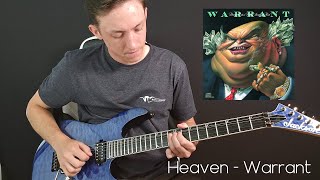 Warrant  Heaven Guitar Solo  Cover [upl. by Demy706]