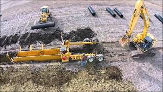 Liebrecht Trench Box Installing 30quot Tile [upl. by Iosep]