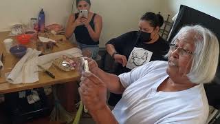 Making a Crown Basket Weaving Techniques Tohono Oodham Community College 16 September 2023 [upl. by Hannie344]