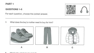 A2 Key For School 1 Test 3 Part 1 [upl. by Novyert637]