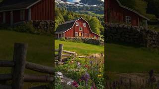 Housebarn  Classic Red Barn  Gambrel Roof housedesign homearchitecture shortsfeed [upl. by Derfliw]