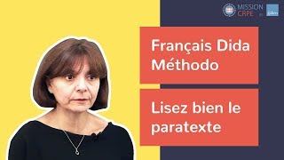 MissionCRPE  Francais  Méthodo Didactique partie 1 [upl. by Giarg]