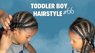 TODDLER BOY HAIRSTYLE 66  TWO STYLES IN ONE BRAIDS AND TWISTS  SUBBIES CHOSE OUR HAIRSTYLE [upl. by Olnee]