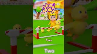 Duck Game  Five Little Ducks Shorts  Jolly Jolly  Learn and Play  Nursery Rhymes [upl. by Gentry]