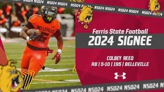 2024 Ferris State Football Signee Colbey Reed FSUNSD24 [upl. by Ennaus]