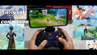 Tutorial como jugar genshin impact con mando para celular [upl. by Laikeze]