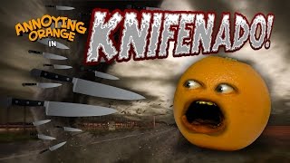 Annoying Orange  Knifenado Sharknado Parody [upl. by Drahnreb170]