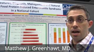 Dr Greenhawt Food Protein Induced Enterocolitis Syndrome FPIES In a National Cohort [upl. by Allsun]