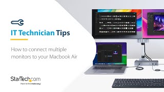 How to Connect Multiple Monitors to your MacBook Air M1 amp M2 [upl. by Ablasor]