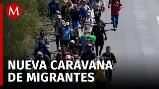 Ingresan más de mil 500 migrantes de la caravana Los hijos de Dios a Juchitán Oaxaca [upl. by Atnas149]