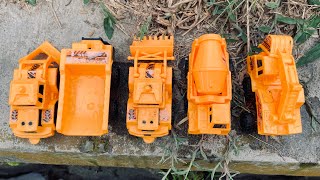 Bathing Orange Colored Toys Molen Truck Escalator Dump Truck Tilt Truck [upl. by Burbank]