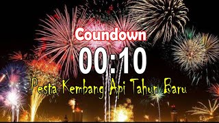 countdown 10 detik  Pesta Kembang Api Selamat Tahun Baru [upl. by Yazbak]