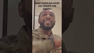 Army chaplain tell his troops about the power of the Gospel chaplaincorps gospel [upl. by Cirdor]