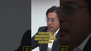 FERNANDEZ DISRESPECTFULLY STOPS PRRD FROM ANSWERING [upl. by Angela]