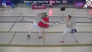 Lima World Cup 2024 SWS  L8  Liza Pusztai HUN v Olga Kharlan UKR [upl. by Aracat]