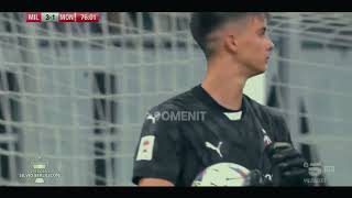 Lorenzo torriani VS Monza Milan Future Goalkeeper torriani skills acmilan milanfuturo [upl. by Thalassa827]