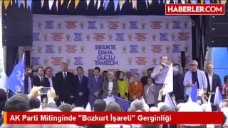 AK Parti Mitinginde Bozkurt İşareti Gerginliği [upl. by Malcolm]