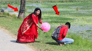 Coloured Water Balloon Prank CrazyPrankTV [upl. by Arahc]