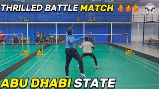 MKiran amp Zeeshan VS MAskar amp Murali Badminton Match in Madeira court Alain  Abudhabi🏸🔥badminton [upl. by Ginsberg]