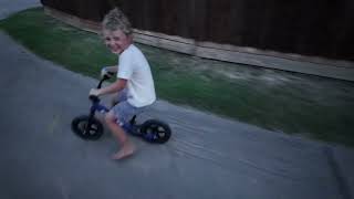 Toddler Balance balance bike  BIXE amp Strider and hoverboard fun [upl. by Aube]