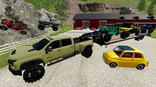 Millionaire gives away tons of ATVs and cars  Farming Simulator 22 [upl. by Anairdna427]