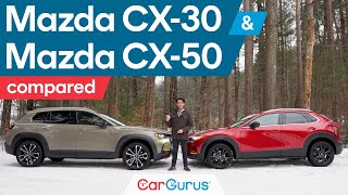 2024 Mazda CX30 vs 2024 Mazda CX50 [upl. by Robillard143]