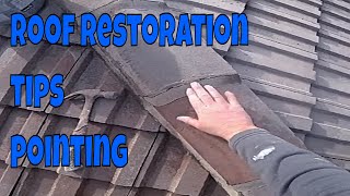 Roof restoration tips pointingshorts diy tips tutorial roof 👍amp 🔔 [upl. by Kcirdet]