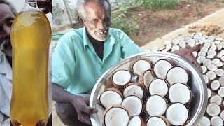 Home made INSTANT COCONUT OIL  Using 100 Coconuts [upl. by Eocsor]