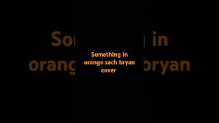 zach Bryan  something in the orange  cover [upl. by Aitselec613]