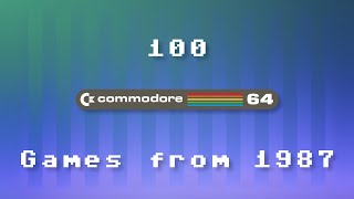 100 Commodore 64 Games from 1987 [upl. by Yenittirb]