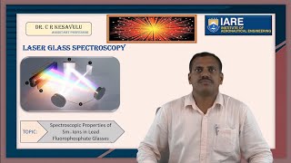 Spectroscopic Properties of Sm3 Ions in Lead Fluorophosphate Glasses by Dr C R Kesavulu [upl. by Leirbaj]