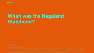 When was the Nagaland Statehood [upl. by Laris871]