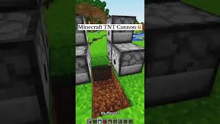 Minecraft TNT Cannon💥  by RJplayzzz611  minecraft shorts minecraftshorts [upl. by Kristofer]